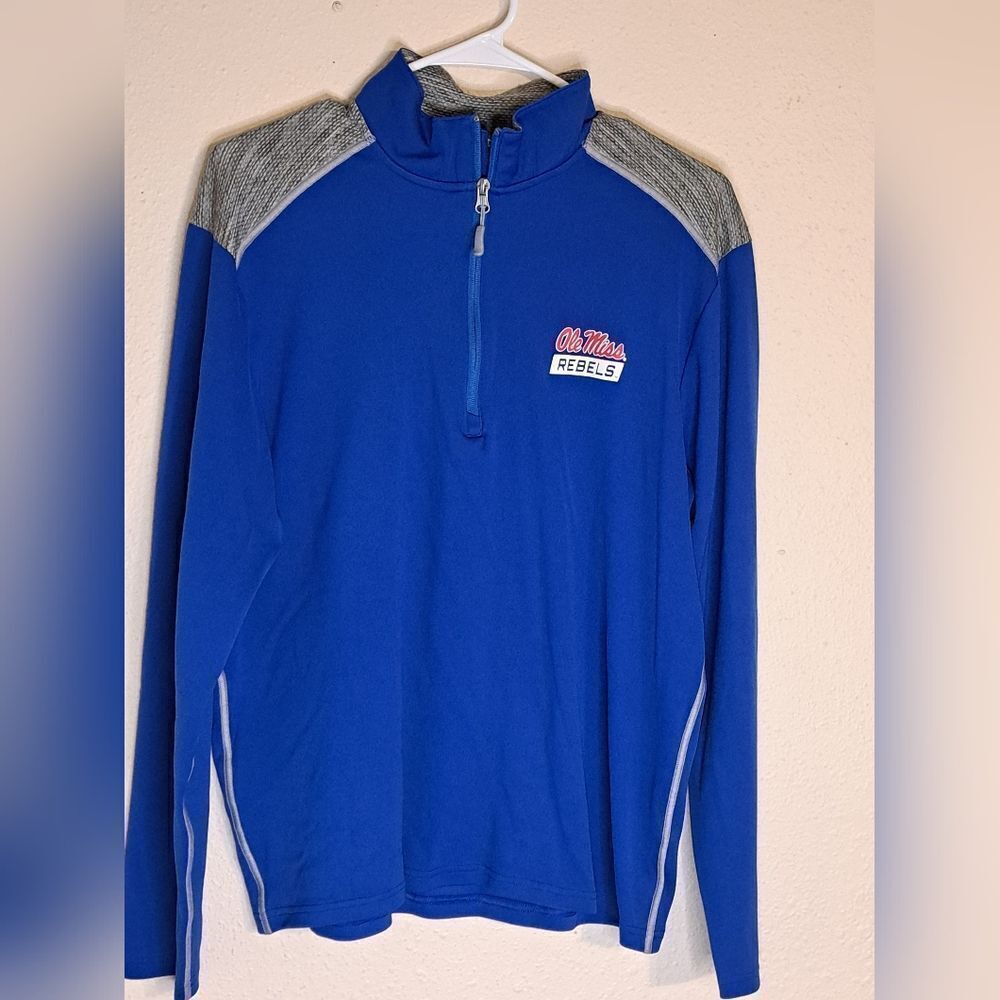 Champion Ole Miss Rebels quarter zip pull over size large